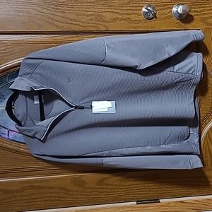 Men's 1/4 gray golf pullover